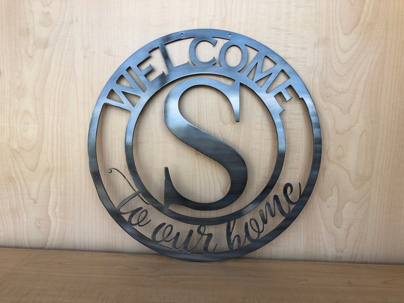 to Our Home Personalized Wall Art Front Door Wreath Etsy