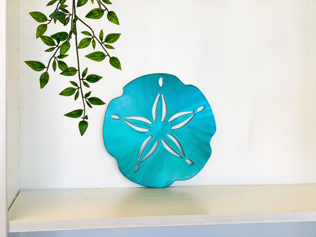 Sand Dollar Metal Wall Art Outdoor Home Decor Beach Theme Etsy