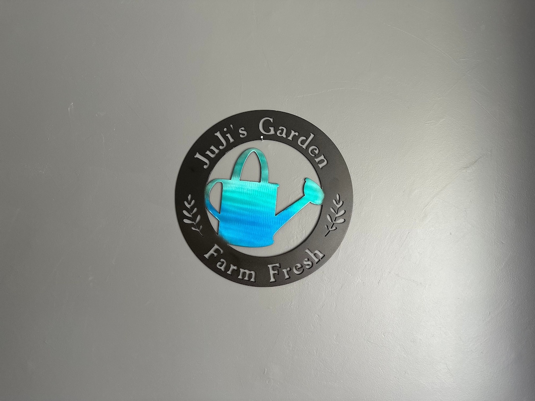 Personalized Metal Garden Sign - Customizable Home Decor | Plant Lover ...