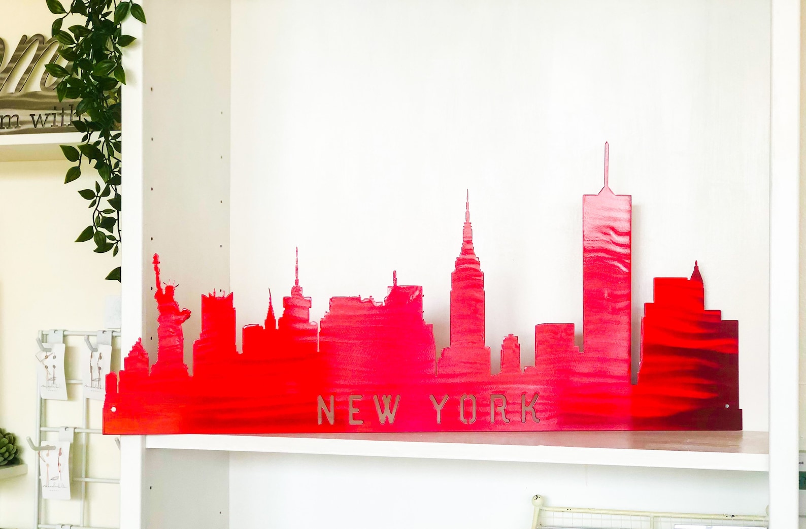 New York City Skyline Metal Wall Art With Powder Coat Lots Etsy