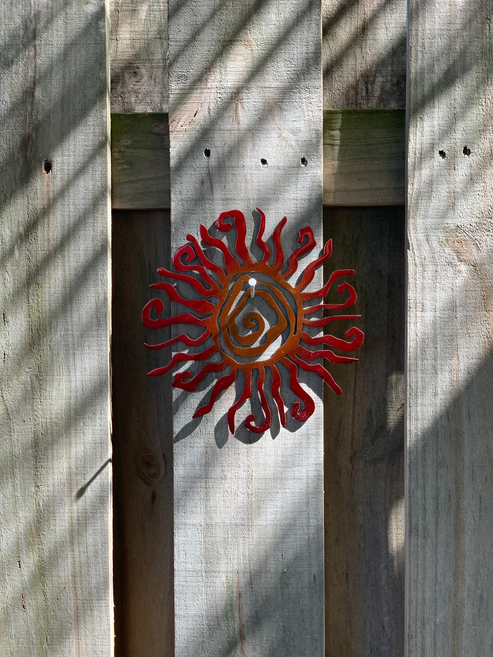 Wacky Sun Metal Wall Art Decor Metal Sign With Multicolor Etsy