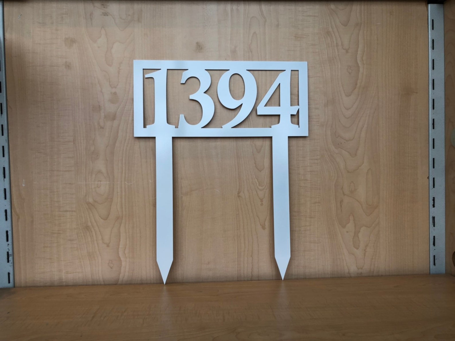 Metal House Numbers Yard Stake With Powder Coat Any Color Etsy Ireland