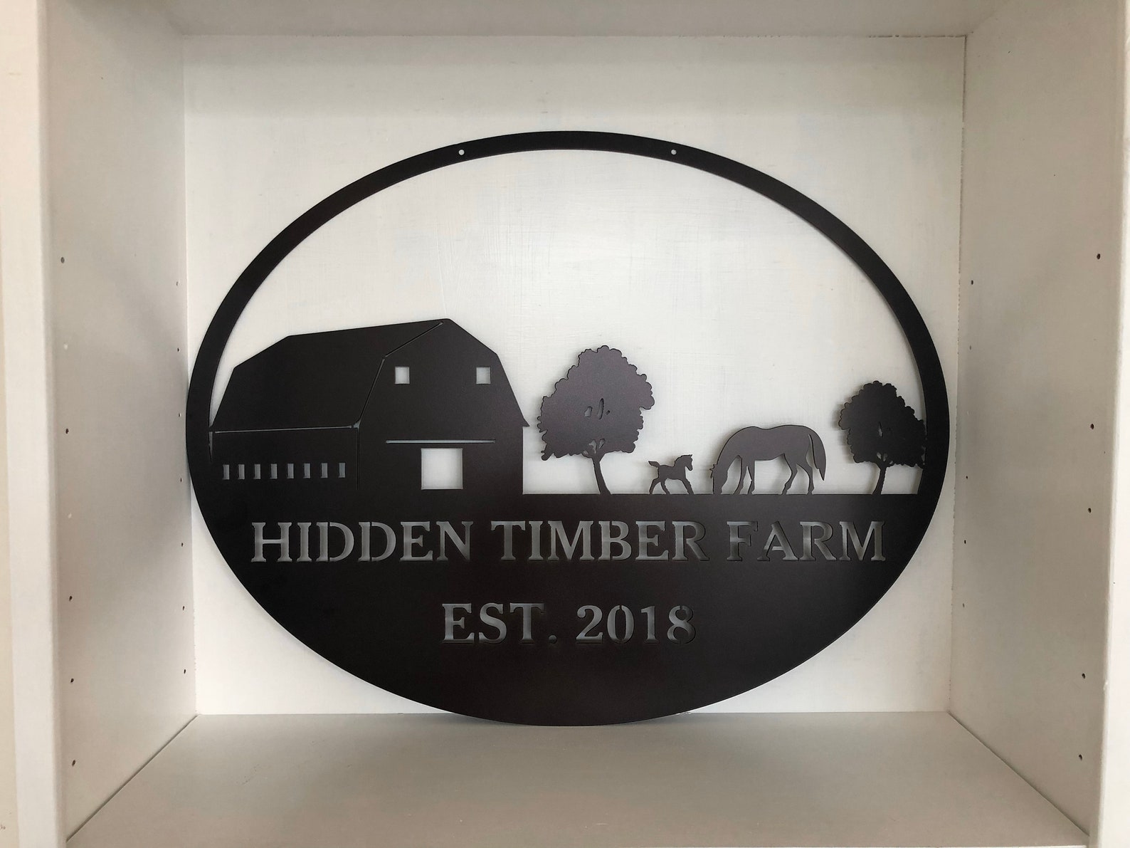 Personalized Farm Scene Metal Wall Art Etsy