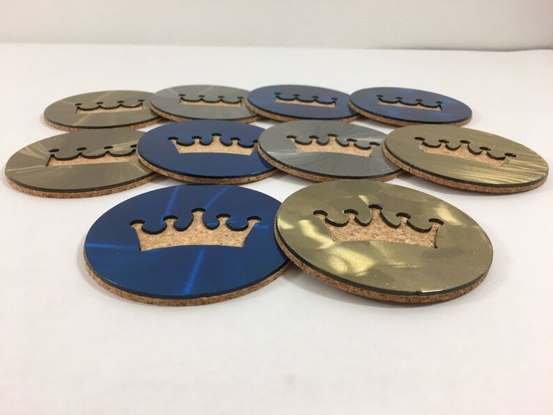 KC Steel & Cork Coasters, 4 with Powder Coat image 8