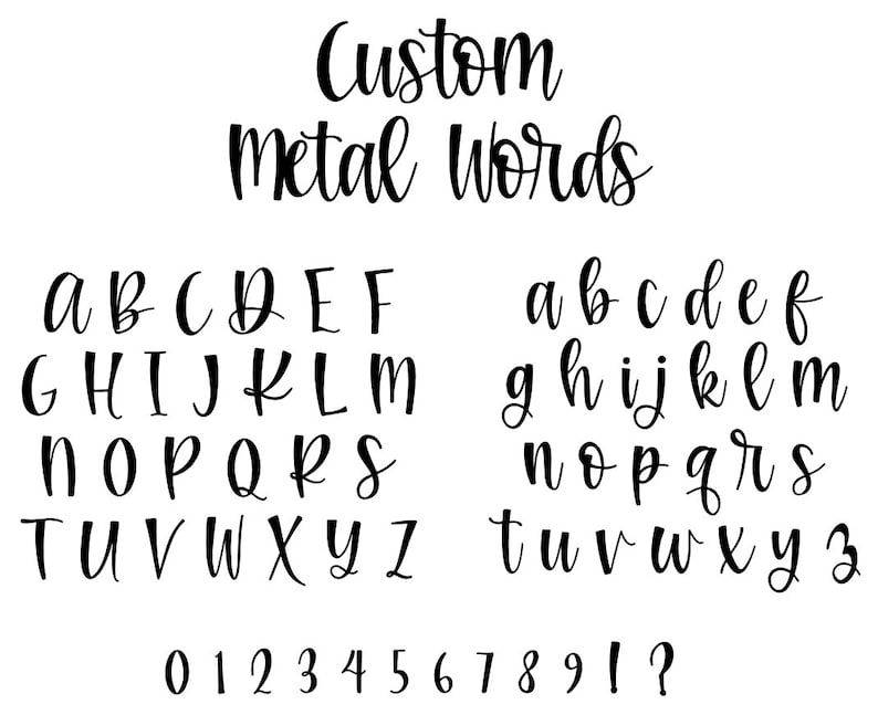 Personalized LED Outdoor Script Sign: Custom Metal Wall Decor - Etsy