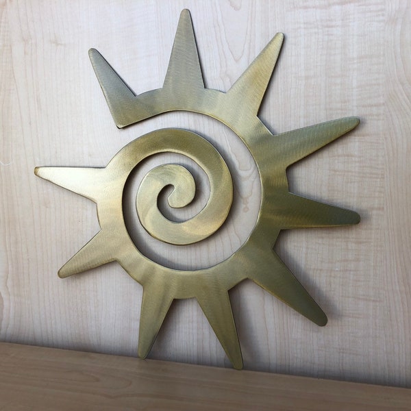 Kokopelli Metal Sun Wall Art: Southwest Patio Decor