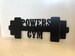 Personalized Gym Sign Barbell Dumbbell Metal Wall Art | Home Gym Decor | Fitness Room | Weightlifting and Exercise | Father's Day Gift