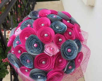 bouquet de mariée en origami