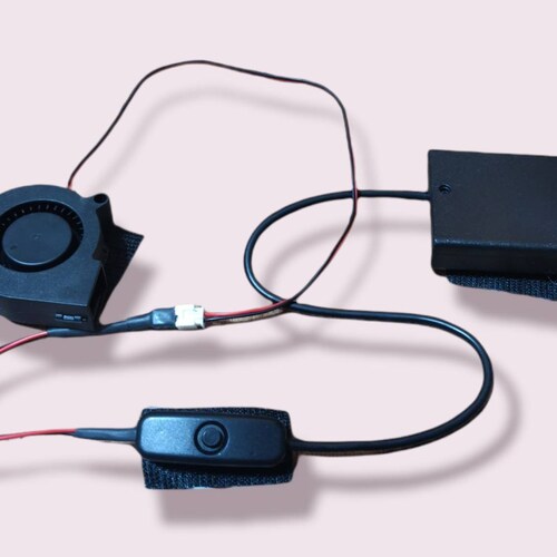 2.0 Cooling Fan Kit for Helmet 9V Battery Powered Etsy