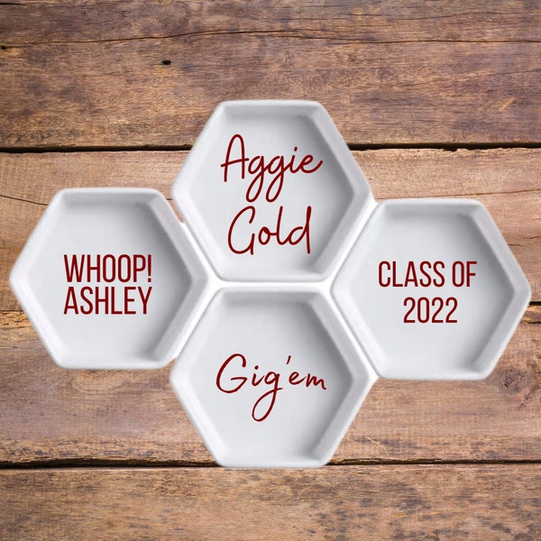 Aggie Ring Dish, Aggie Ring, Gig 'em, Whoop, Aggie Spirit, Aggie Gift, Aggie Ring Day, Texas Aggie, Texas A&M University, TAMU, Aggie Grad