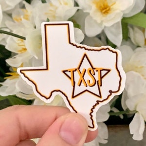 Texas State University Sticker, Texas State Stickers, Texas, Texas State Waterproof Sticker, Texas State Bobcats, Texas Bobcats, Laptop