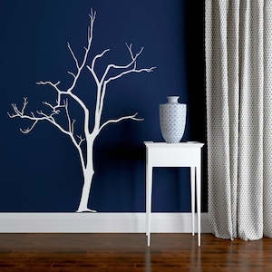 Tree Wall Decal, Bare Tree Decor, Leafless Tree Art, Winter Tree Sticker, Gothic Wall Mural, Haunted Forest Accent, Spooky Branch Design