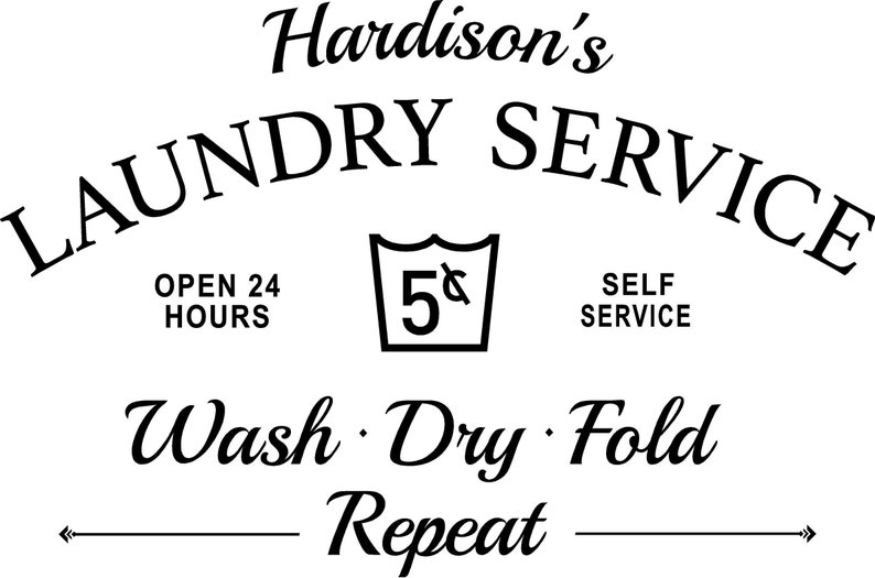 Laundry Room Decor Service Sign Personalized Name Custom - Etsy