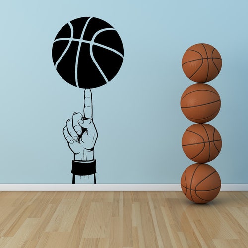 Basketball Wall Art Basketball Decal Sports Party Etsy