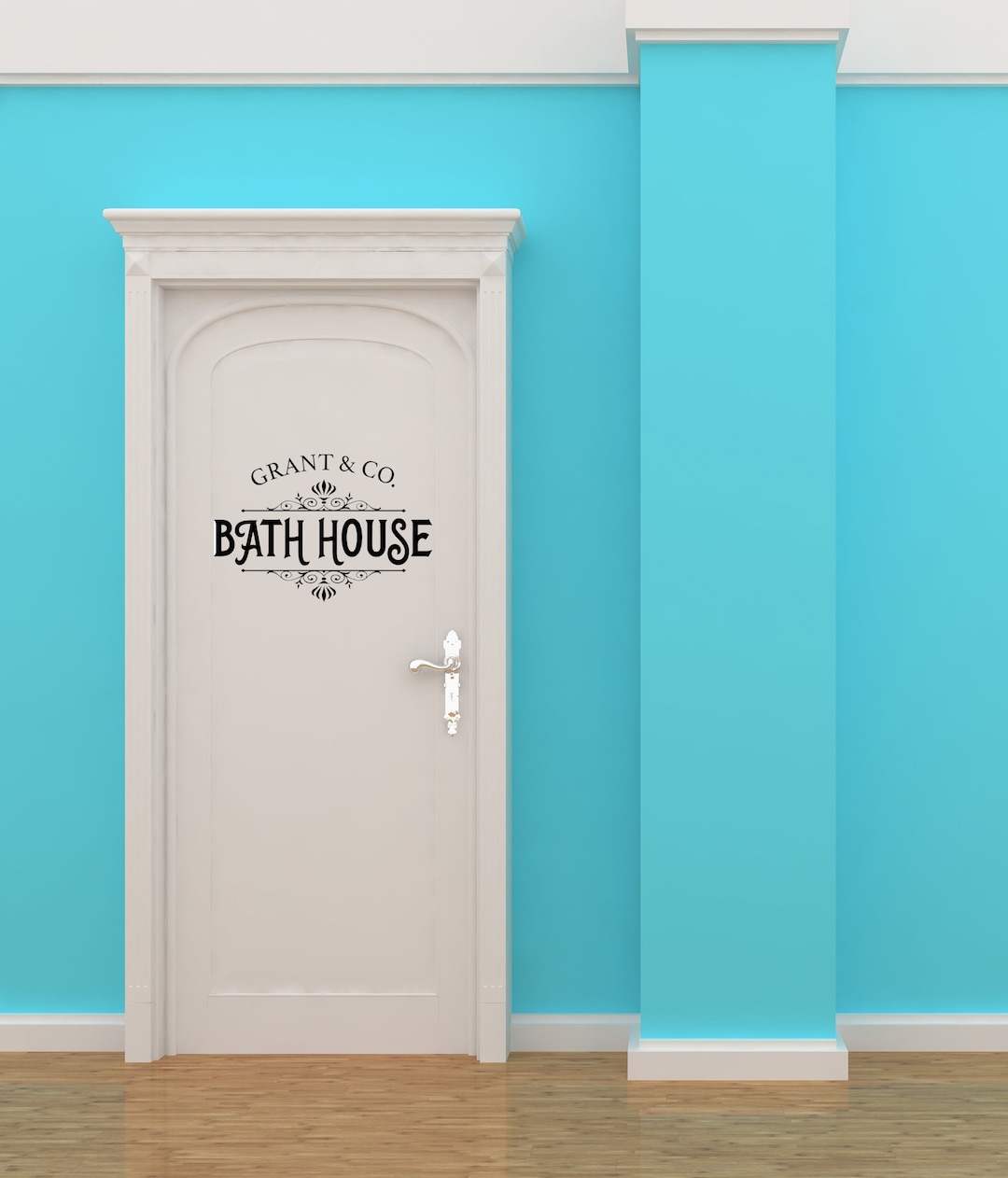 Bathroom Door Decor Service Sign Personalized Name Custom Etsy