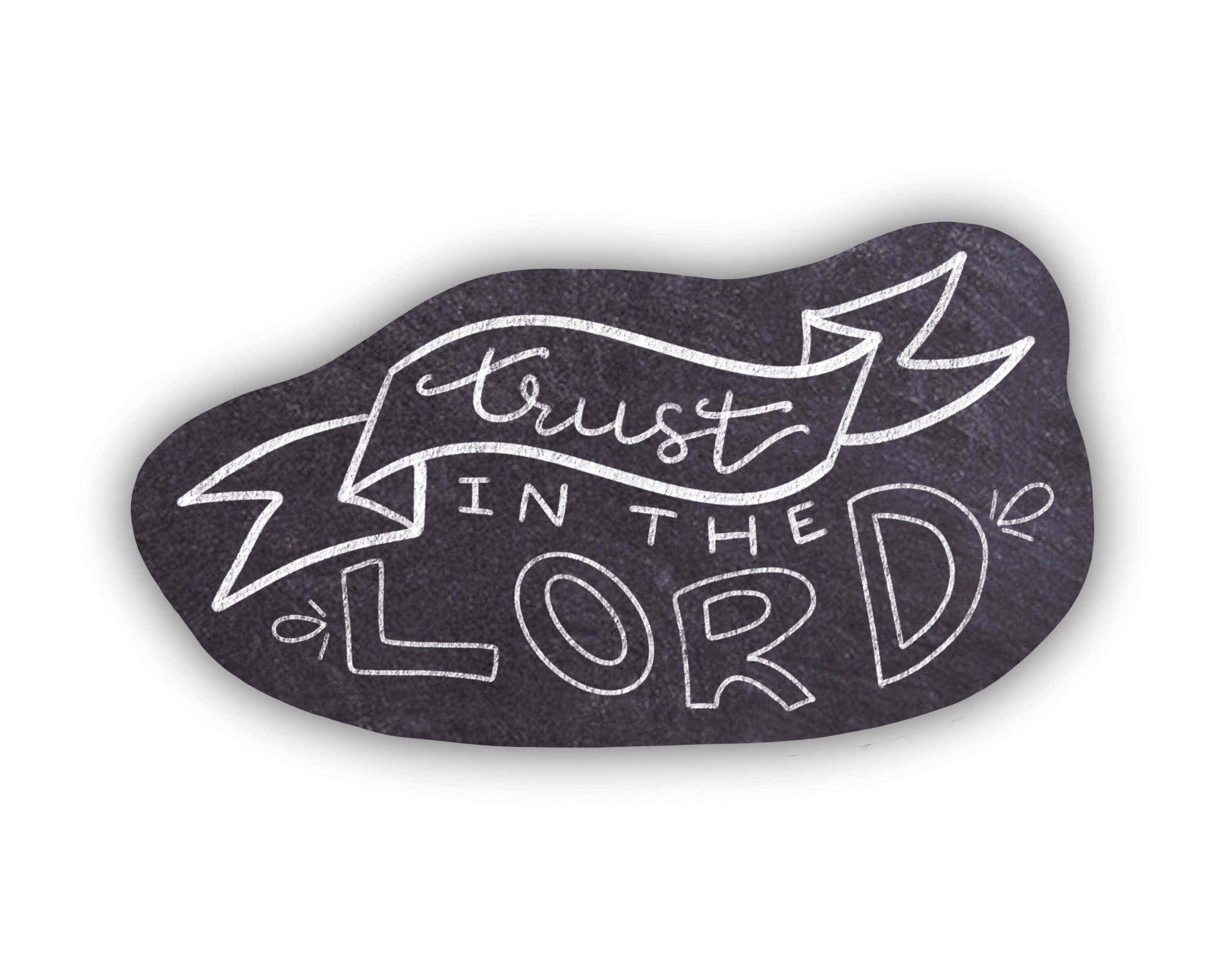 Trust in the Lord, WATERPROOF Sticker, Hand Lettered Christian Sticker ...