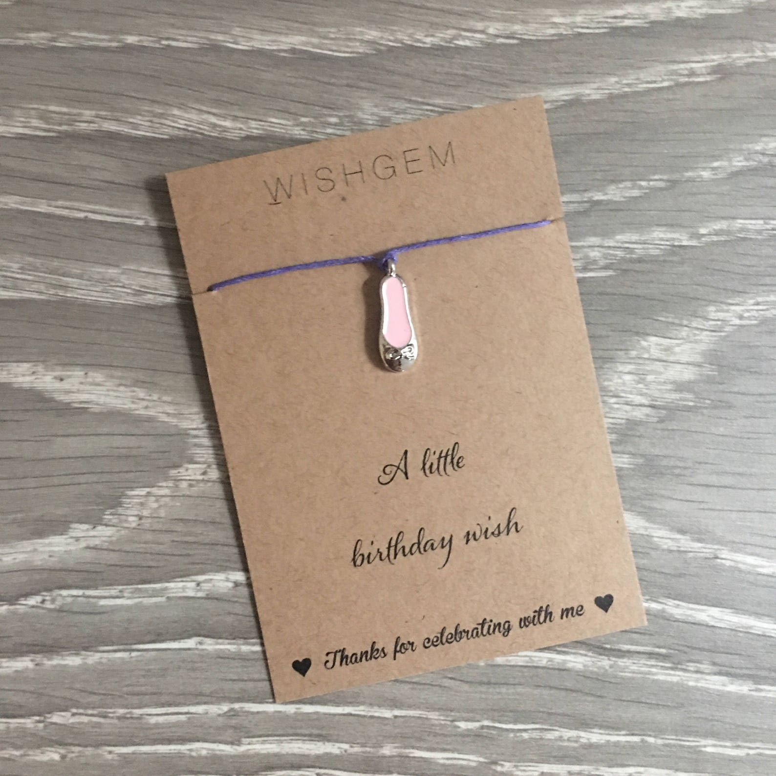 ballet birthday party favors wish bracelet, wish string, thanks for celebrating with me ballet birthday party favors wish bracelet, wish string, thanks for celebrating with me