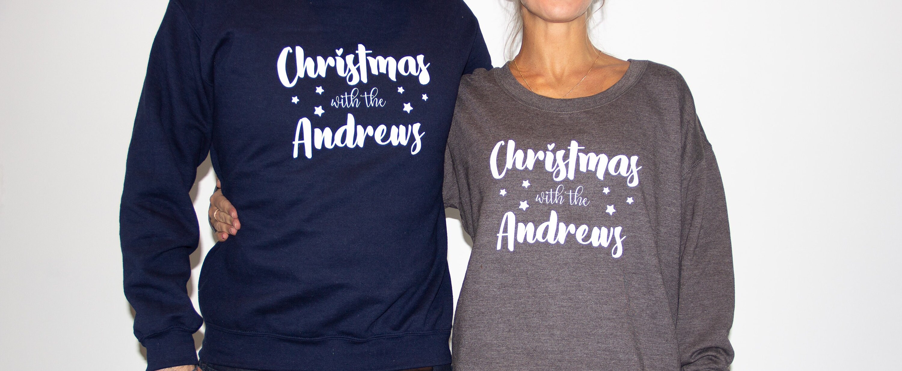 Couples Christmas Matching Jumpers Etsy