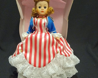 Vintage Madame Alexander Miss Liberty 10" Doll 1991 Doll Club