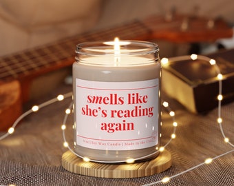 Personalized Reader Gift Funny Candle Birthday Gifts for Her Book Lover Bookstore Library Custom Gift for Friend Avid Reader Bookworm Gift