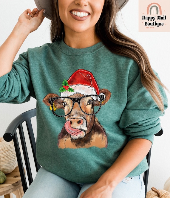 Cow sweatshirt Clearance