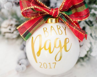 We're Expecting Ornament, Pregnancy Reveal, Baby Reveal, Baby Announcement Ornament, Pregnancy Ornament, Expecting Ornament, Baby Ornament