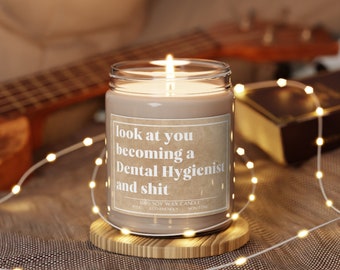 Dental Hygienist Gift, Dental Hygienist Candle, Dental Hygienist And Shit Candle Gift, Future Dentist Gift, Dental School Gift