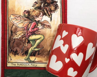 Burdock Fairy Mug Rug