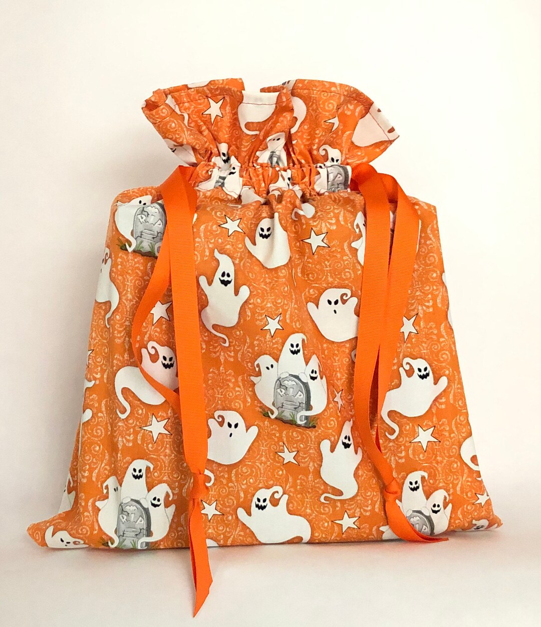 Ghostly Cute Large Fabric Gift Bag Etsy