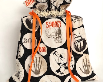 Spooky Skeltons Large Fabric Gift Bag
