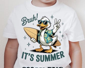 Bruh It’s Summer Goose PNG Duck Funny Summer Meme  Retro Vibes Snarky Animal Humor Sarcastic Goose Design Beach Vacation Cruise Camping Bruh