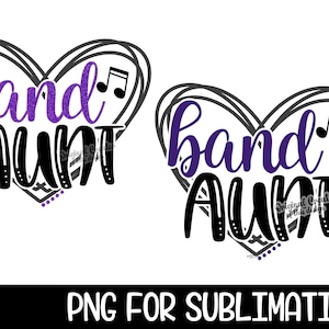 Band Tante PNG Sublimation Glitzer
