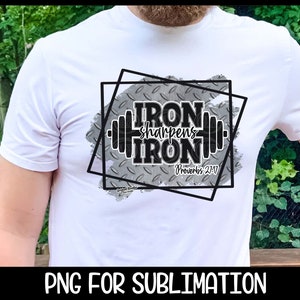 Järn slipar järn png ordspråk Iron Man fars dag digital nedladdning Jesus gymträning fars dag sublimering, png