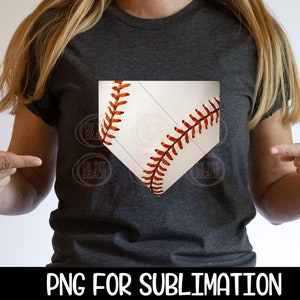 Baseball PNG Sublimation Clip Art Home Plate Diamond Baseball Mom Ball Field Home Run Print Image