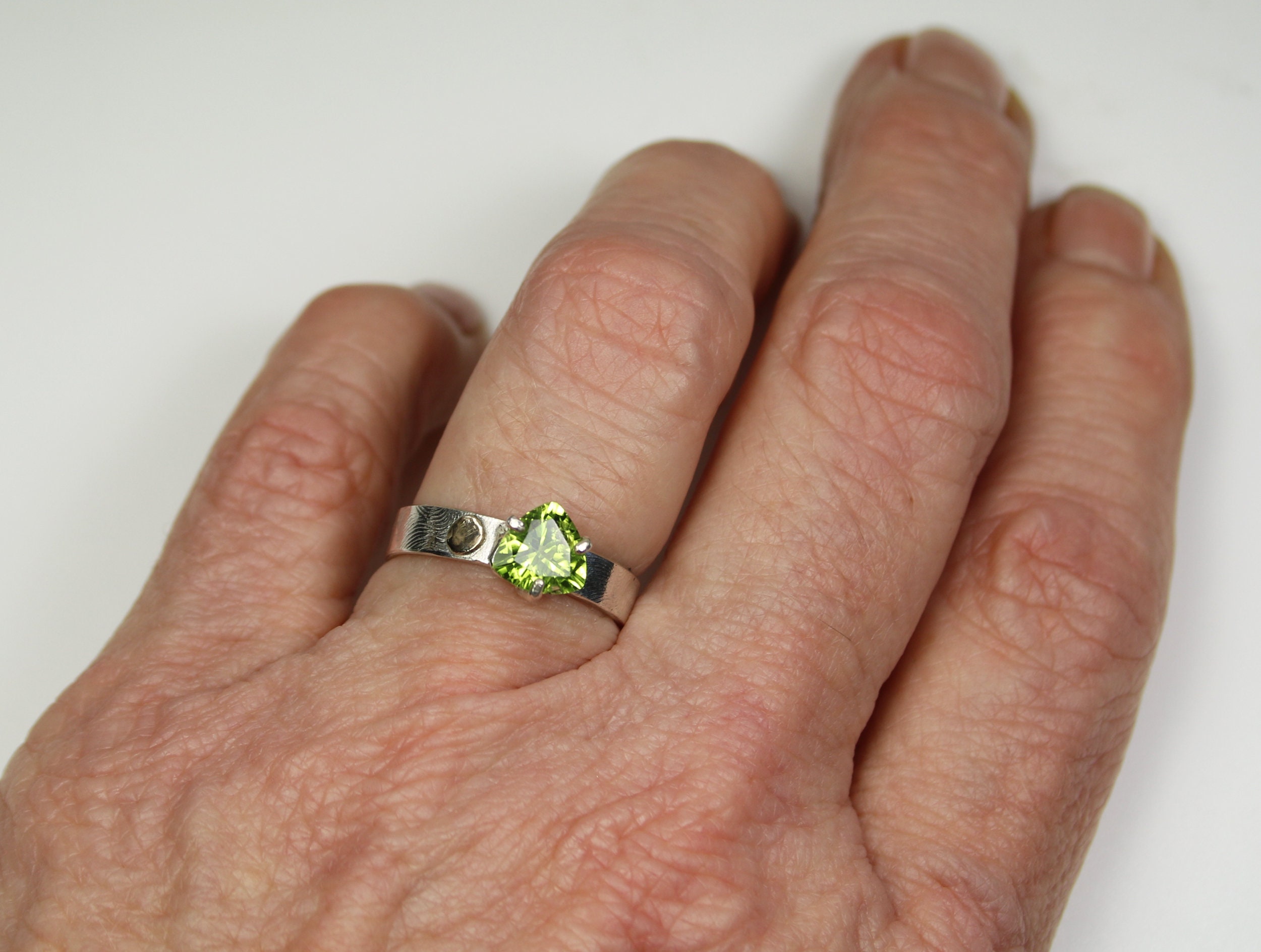 Personally Stackable Oval Genuine Peridot Ring - JCPenney