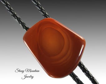 Unique Stone Bolo Tie, Royal Imperial Jasper Bolo Tie, Handcrafted Wedding Bolo Ties, Custom Gemstone Bolo Tie Gift for Men & Women