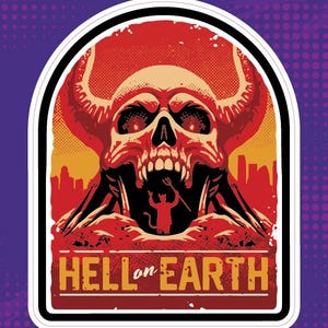 Points chauds - Stickers de voyage représentant les mésaventures de la vie - L'enfer sur Terre
