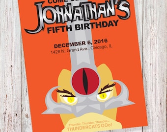Thundercats Birthday Invitation (DIGITAL FILE)