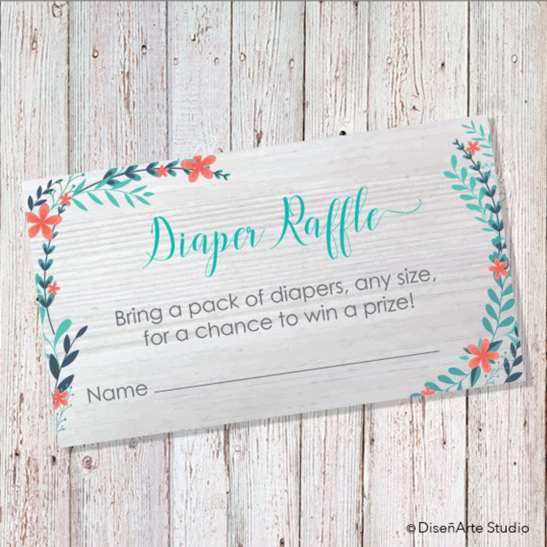 Baby Shower - Raffle Ticket (INSTANT DOWNLOAD) - Etsy