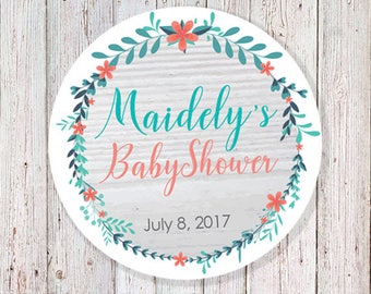 Baby Shower 2" Round Label (DIGITAL FILE)