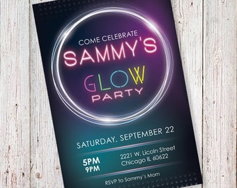 Birthday Glow Party (DIGITAL FILE)