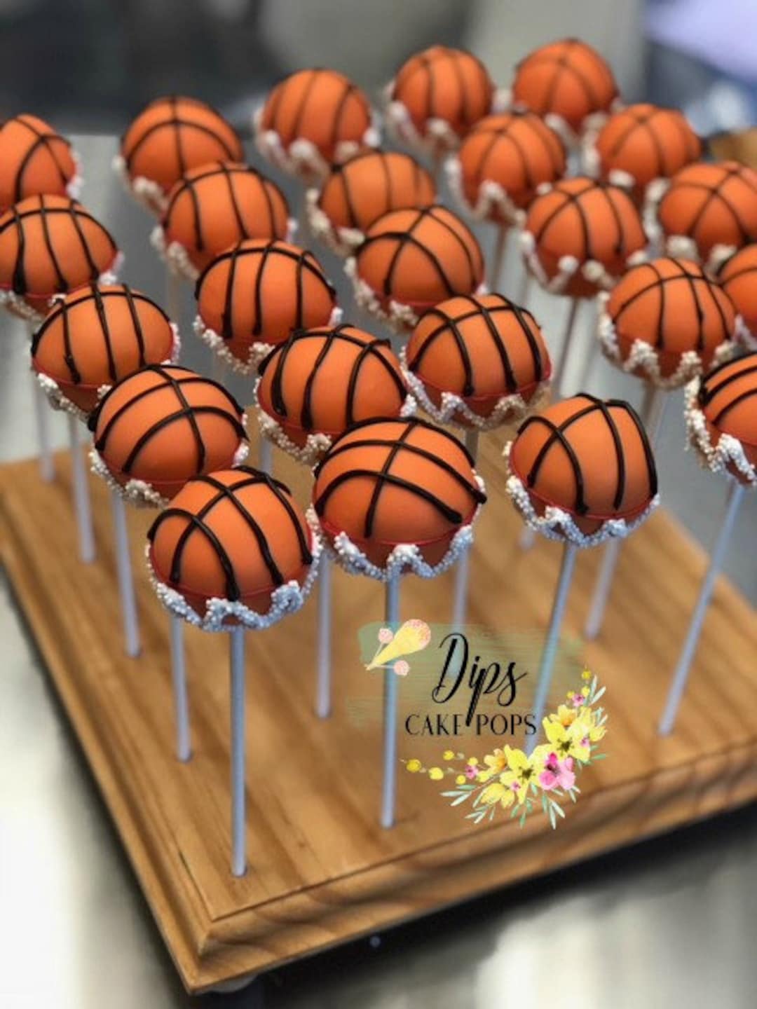 Basketball Cake Pops, Custom Cake Pops, Sports Cake Pops Etsy