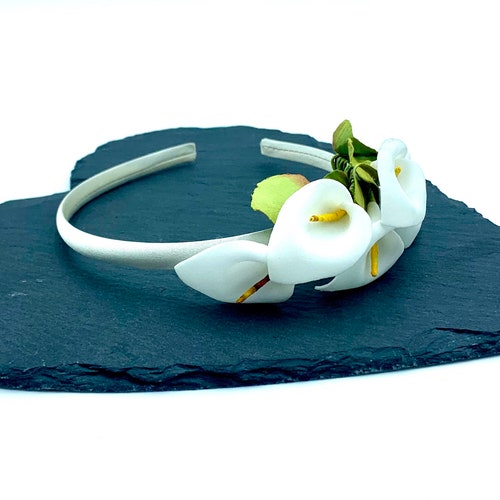White Calla Lily Flowers Set of 2 Hair Pins Wedding Hair Pins Etsy