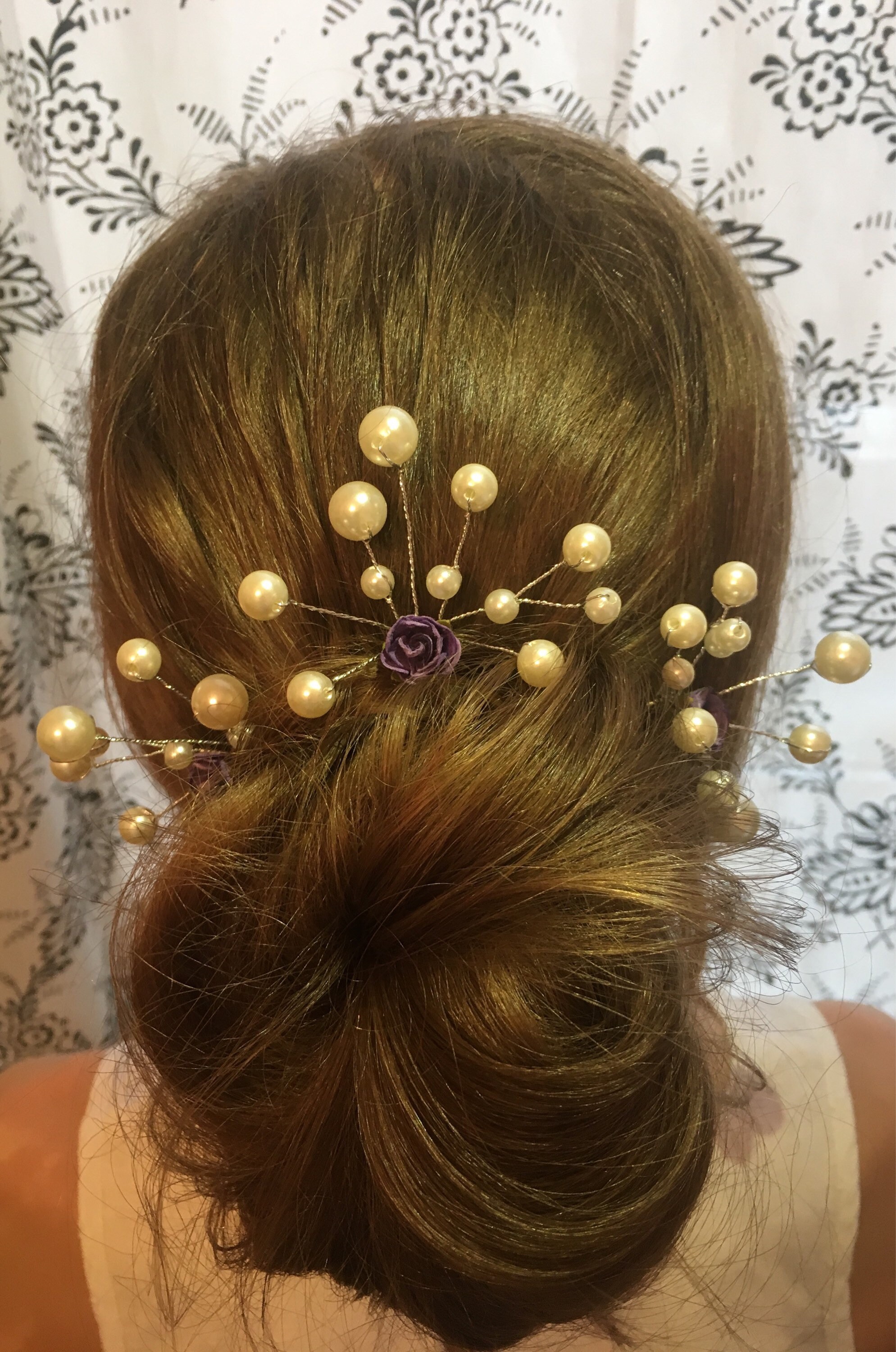 Purple Hair Pieces For Weddings Violet Hair Crown Dark Purple Hair