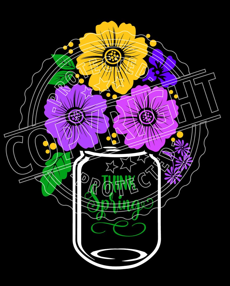 Free Free 244 Flower Svg Free Mason Jar Flowers Svg SVG PNG EPS DXF File