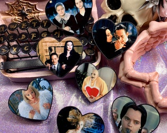 Heart Shaped “Addams Family” Phone Grips