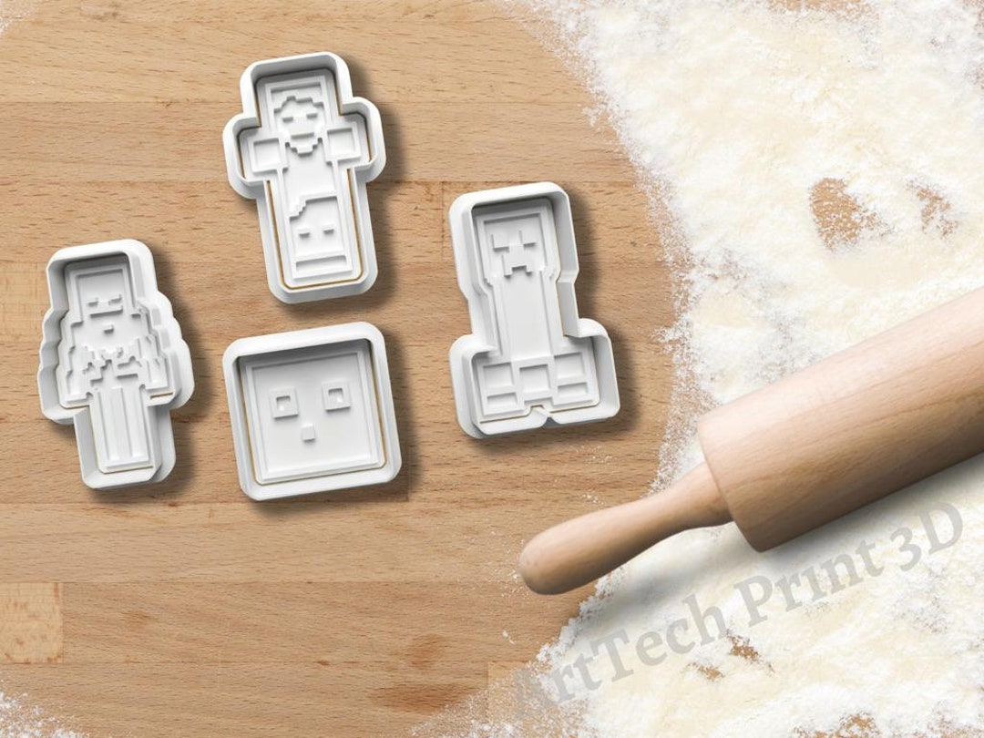 Minecraft Cookie Cutter Set of 4 - Etsy
