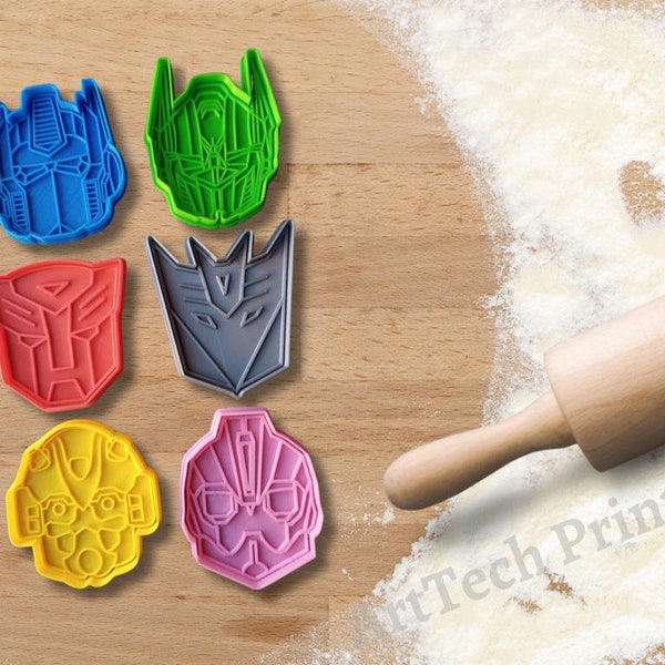 Transformers Cookie Cutters Set of 6