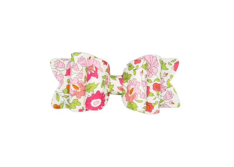 Liberty Pink Bow Ballerina bow One size fits all Baby girl headbands Glitter bow Birthday bow