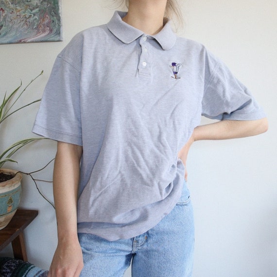 Grey Road Runner Collared Shirt